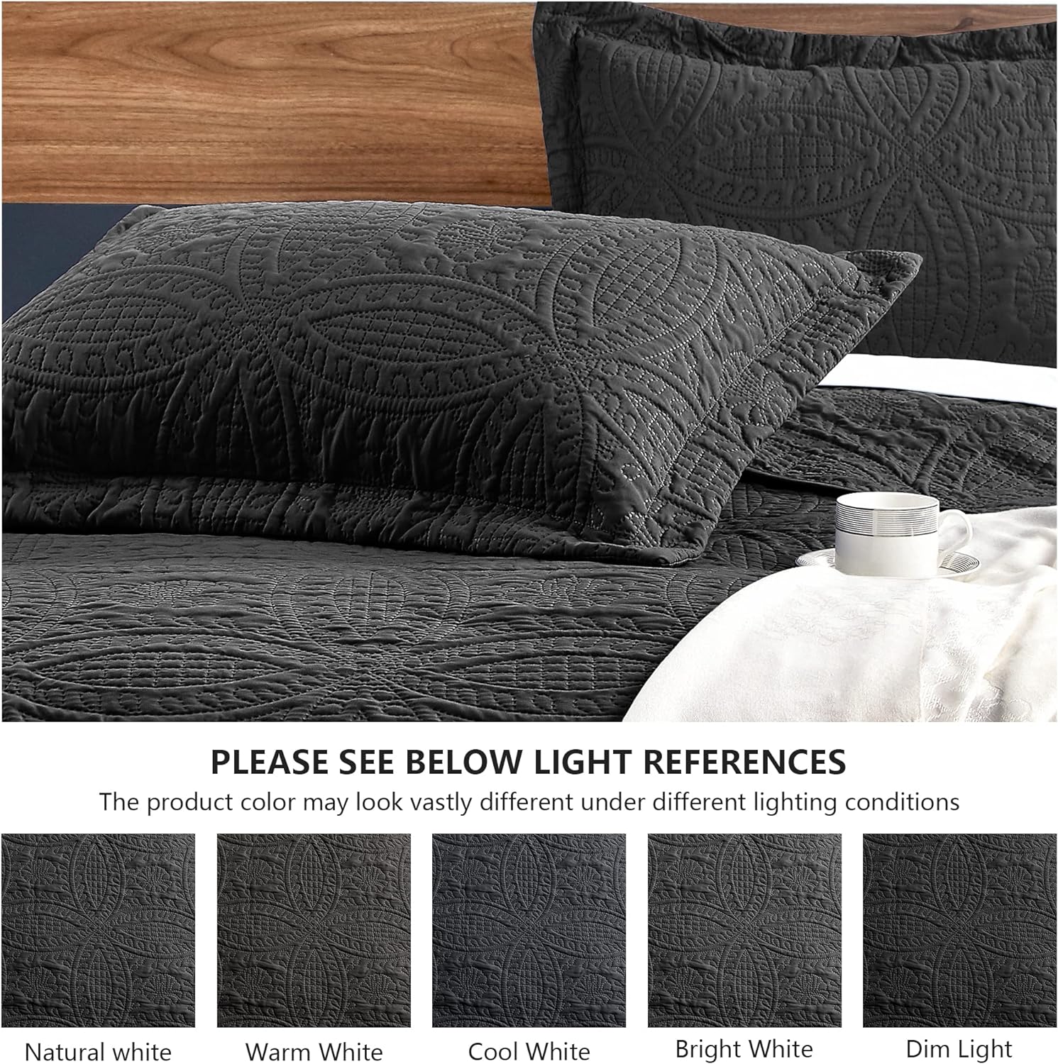 Loves Cabin King Size Quilt Set with Coin Pattern 1