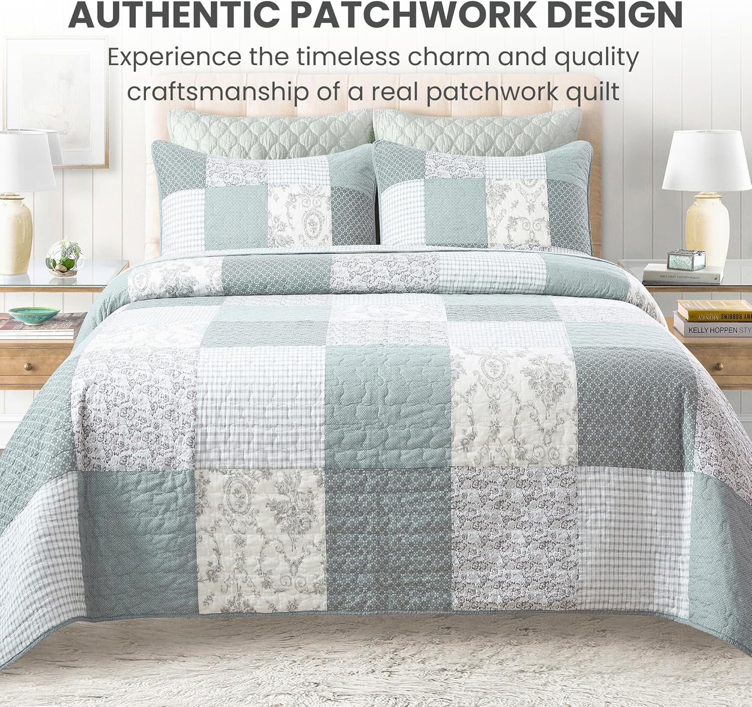 Soul Lane Memory Lane 3-Piece Cotton Quilt Set