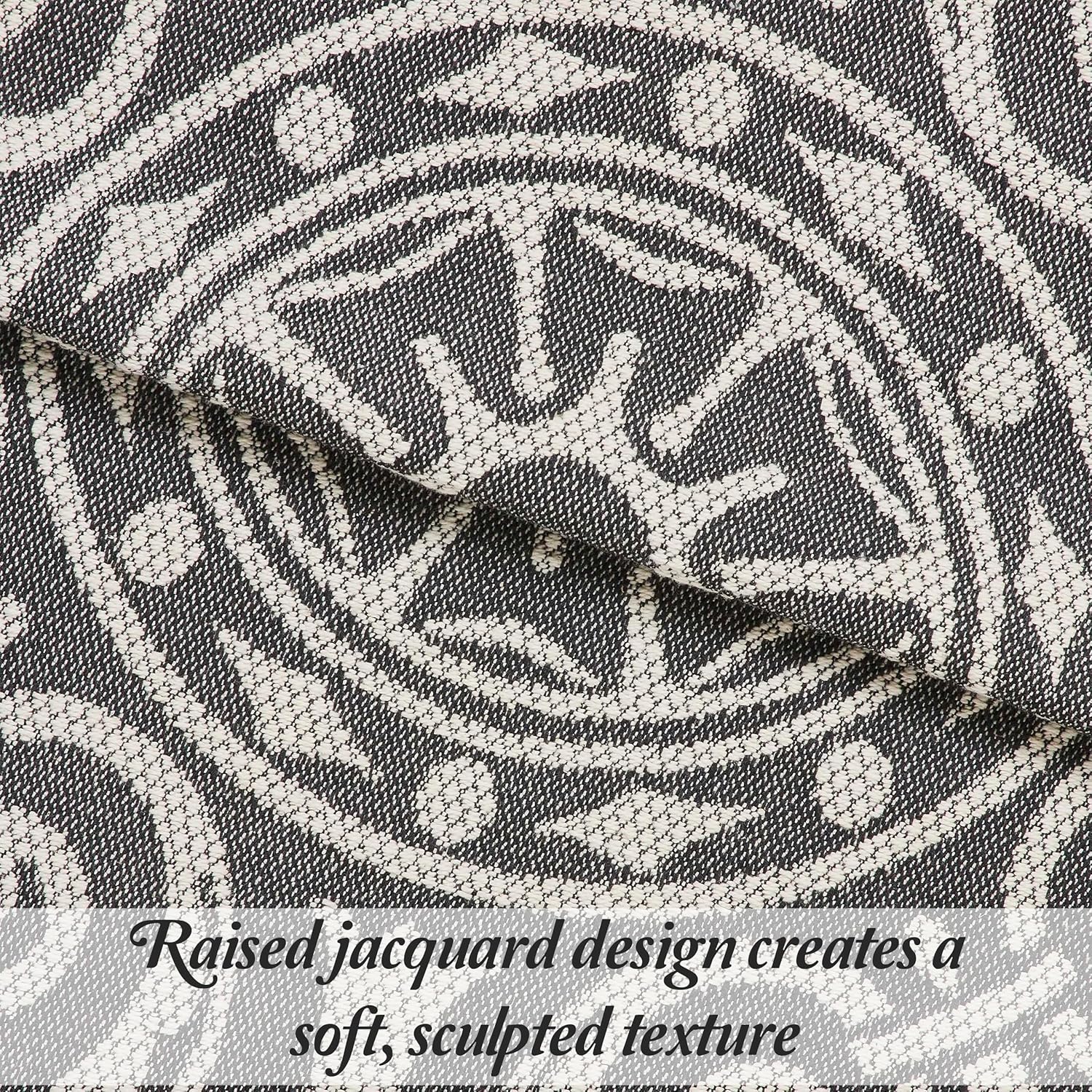 Superior Cotton Blend Bedspread Set Twin Charcoal