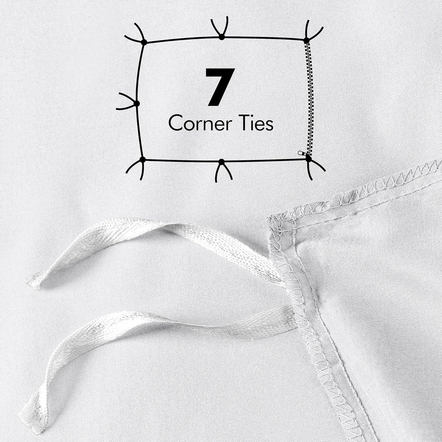Utopia Bedding Duvet Cover Set Queen Size 3 Piece