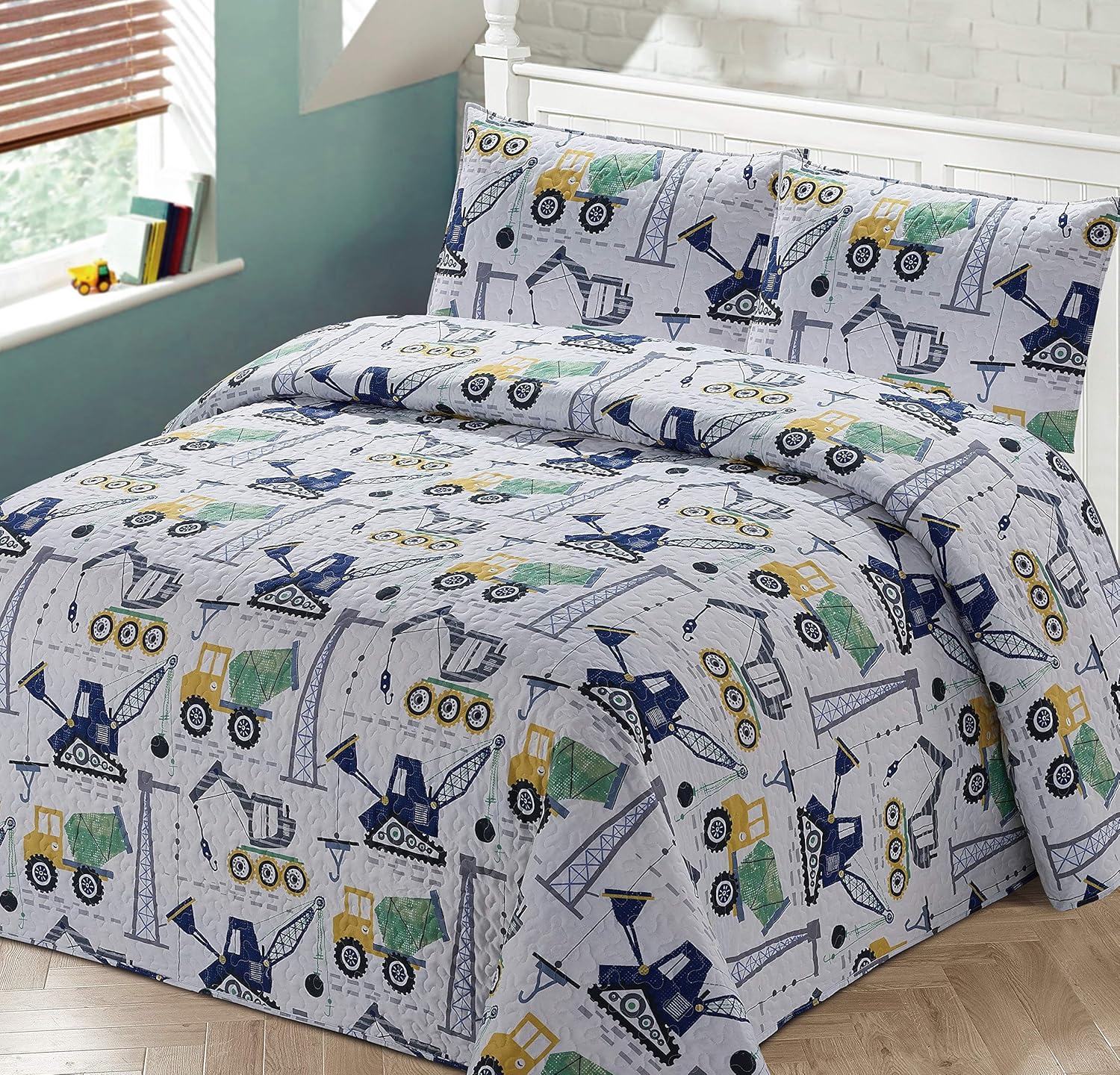 Kids Zone 2pc Twin Bedspread Coverlet Quilt Set